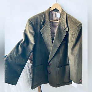 Men’s BLAZER for large look!  40R,  BROWN CORDUROY,